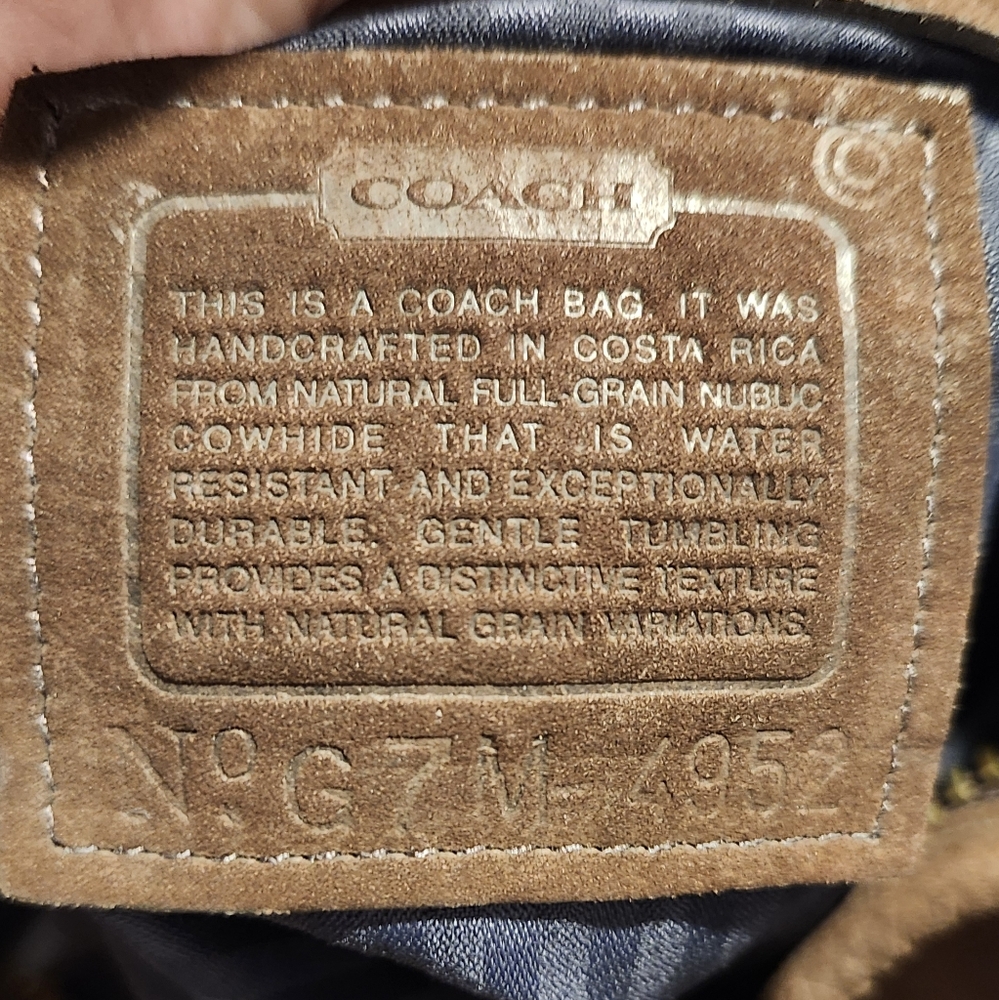 Vintage coach bucket bag